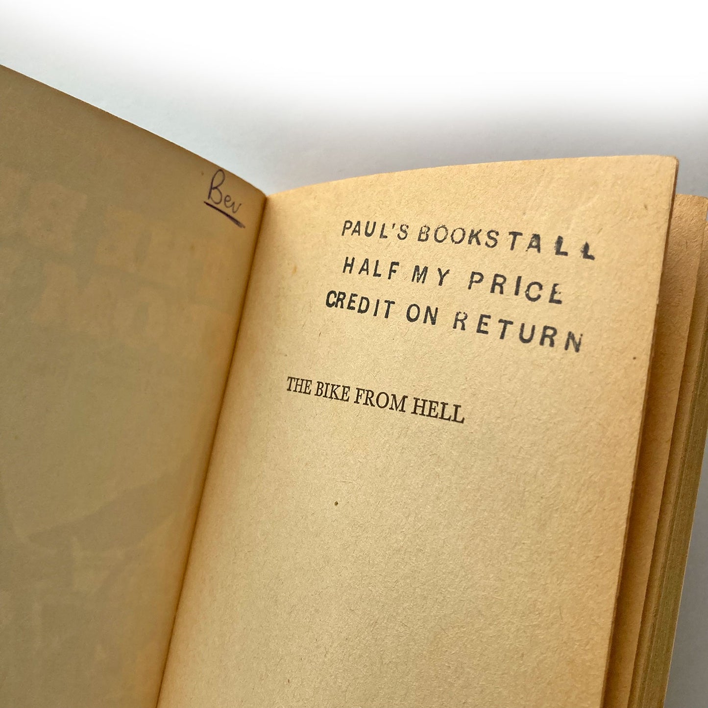 The Bike from Hell by Alex R. Stuart, NEL FIRST EDITION 1973