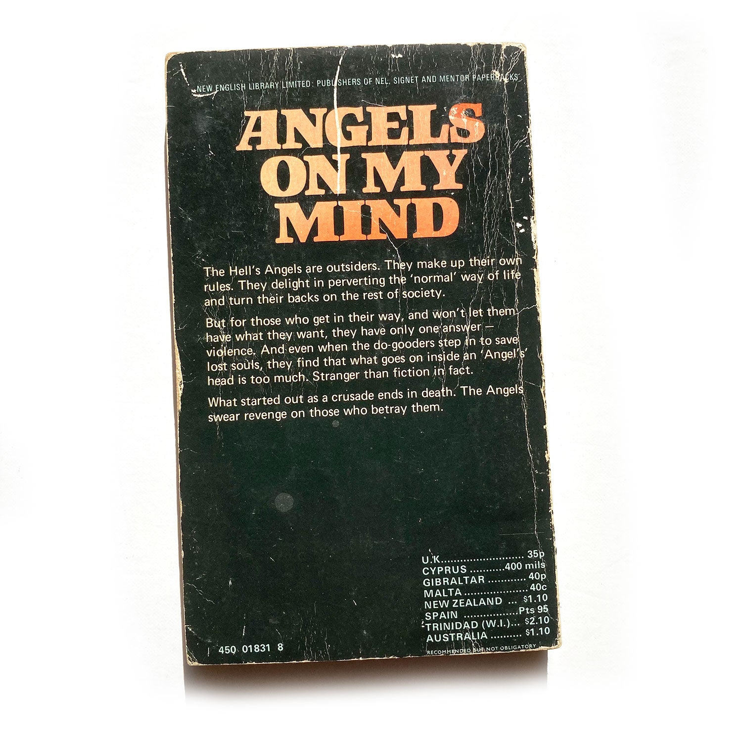 Angels on my Mind by Mick Norman, New English Library paperback, 1975